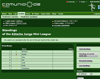 prediction game standings